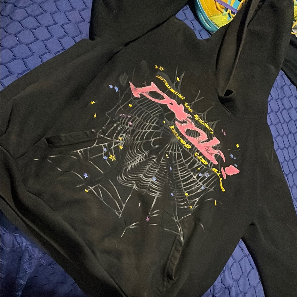 Black Hoodie with Graphic Design